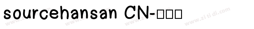 sourcehansan CN字体转换